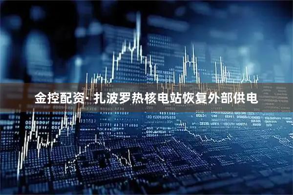 金控配资· 扎波罗热核电站恢复外部供电